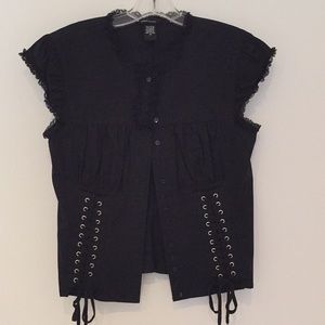 Ladies Corset-Tie Blouse